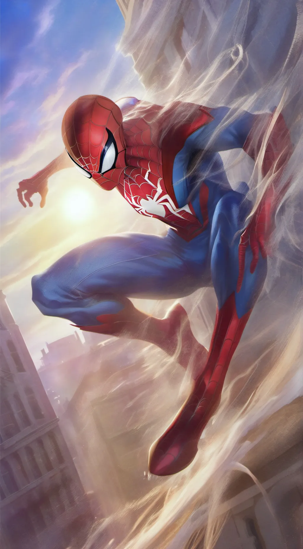 ai character: Spider man Peter P background