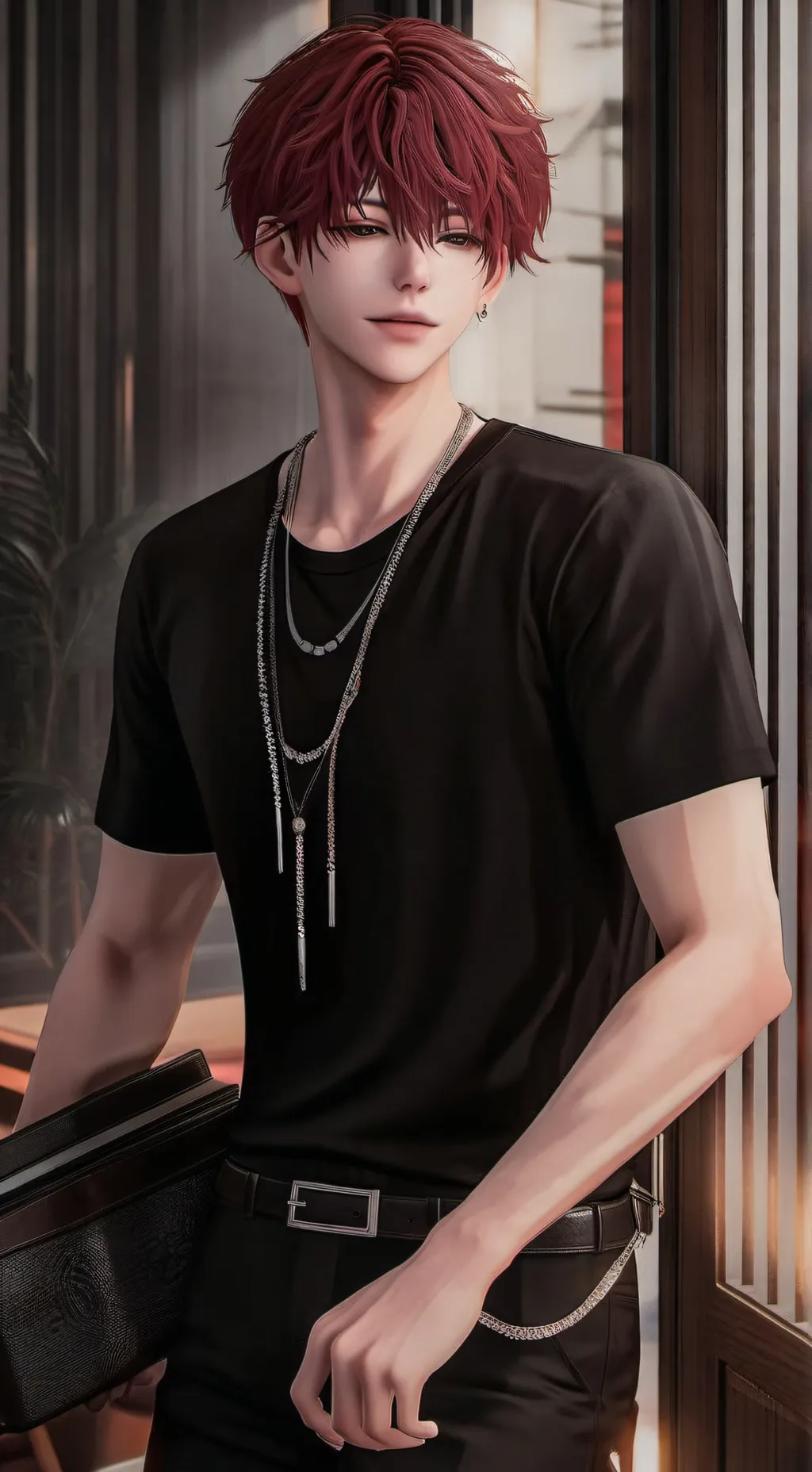 ai character: ash background