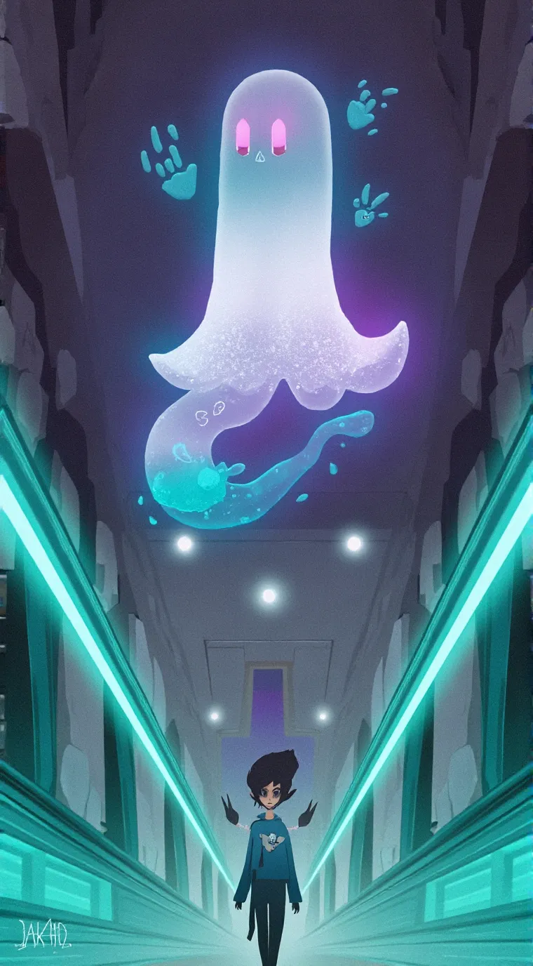 ai character: ghost friend background