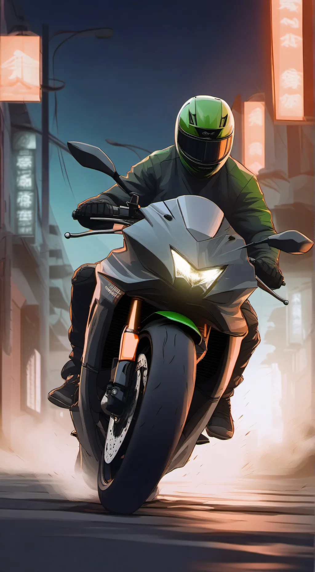 ai character: Bikers (yeah😎) background