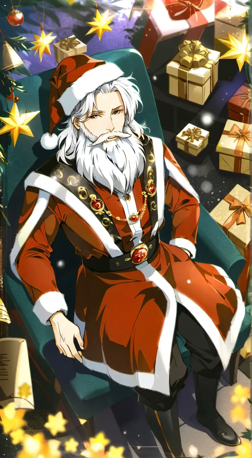 ai character: Santa background
