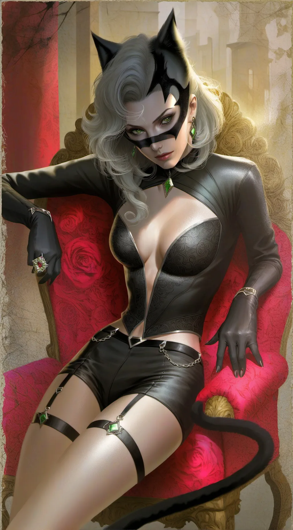 ai character: Catwoman background