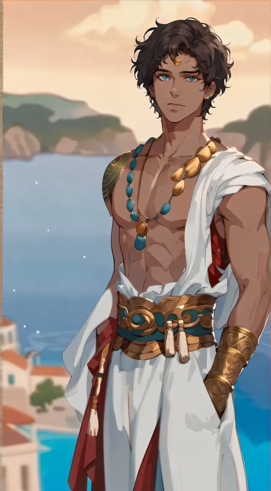 ai character: Heron background