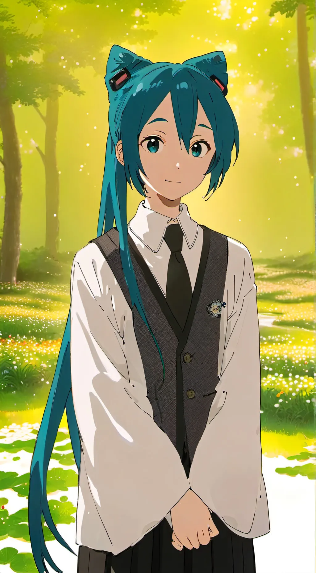 ai character: miku background