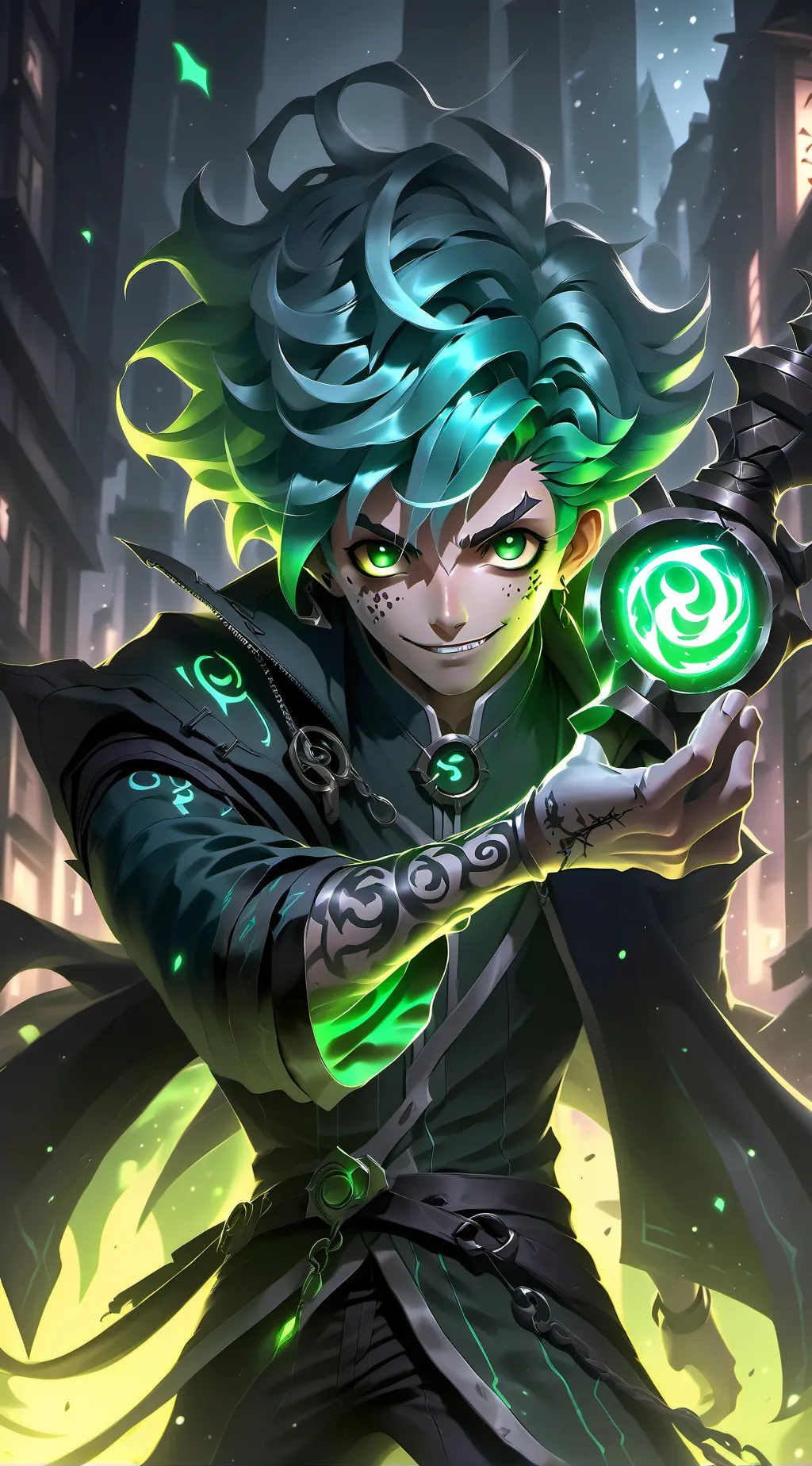 ai character: weird kid background