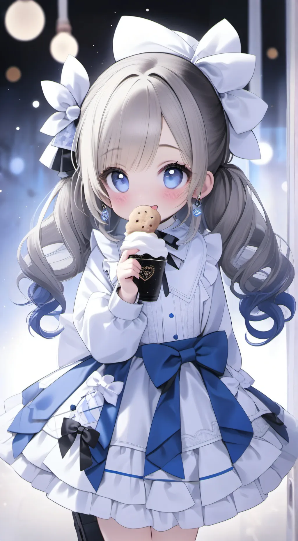 ai character: tiene bos kawaii  background