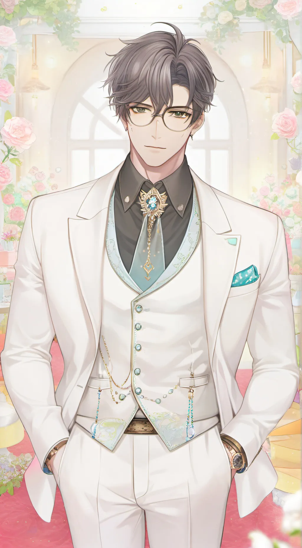 ai character: •Adam🍎• background
