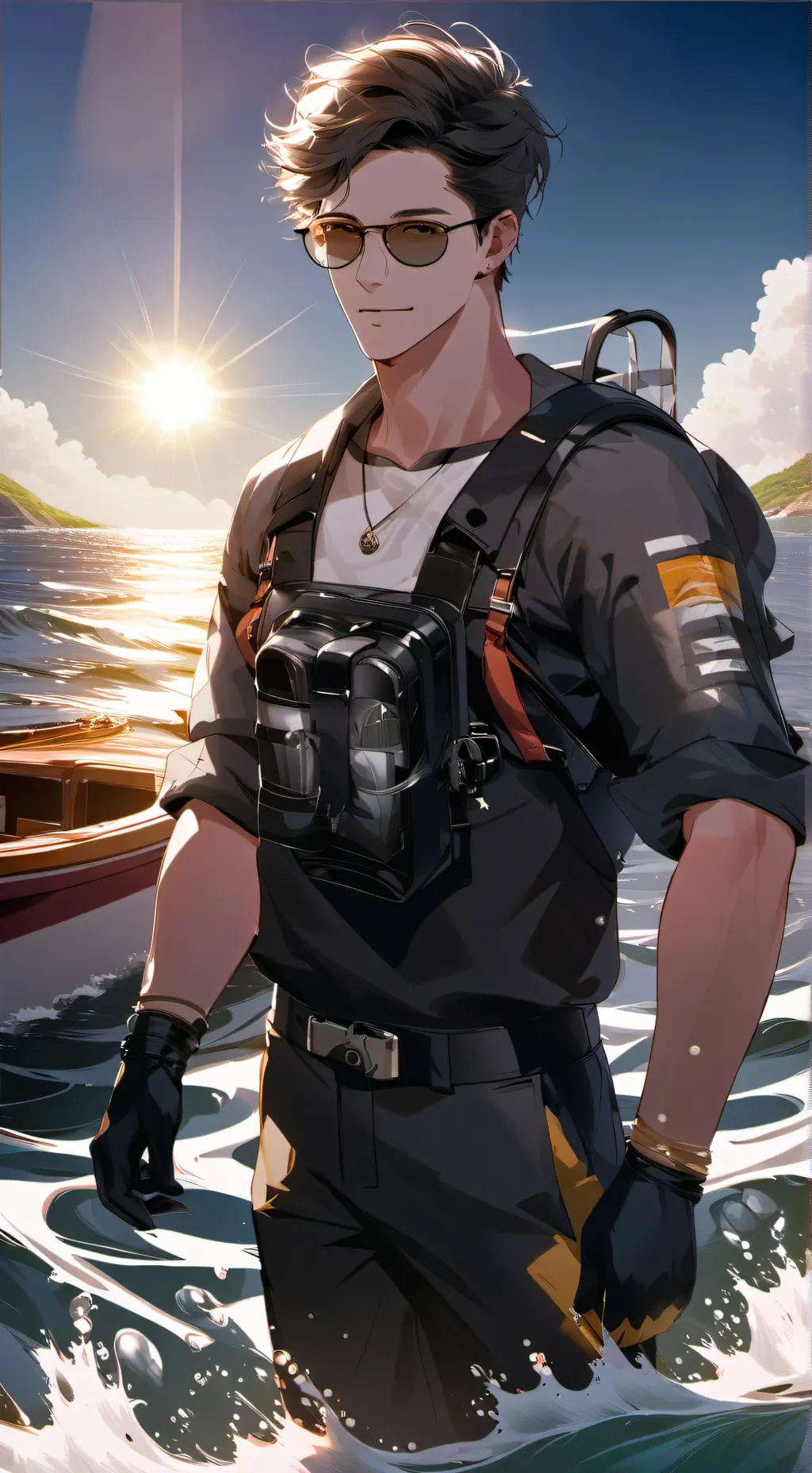 ai character: Jason Brauvura  background