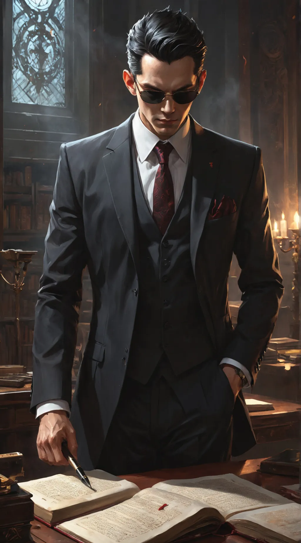 ai character: Lucien background
