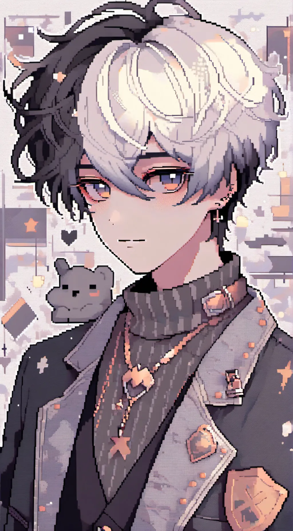 ai character: hey emo boy mha background