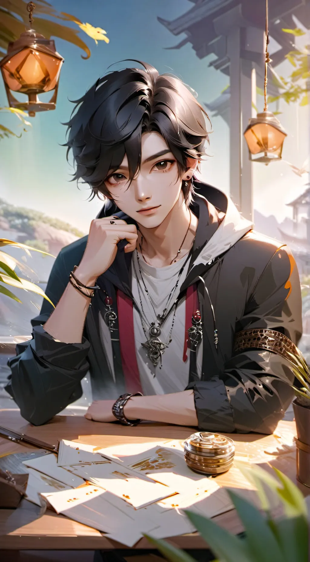 ai character: Justin background