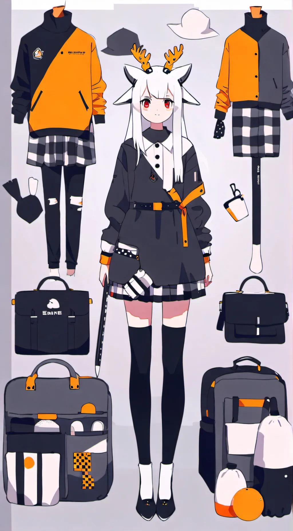 ai character: Luna💜🖤 background
