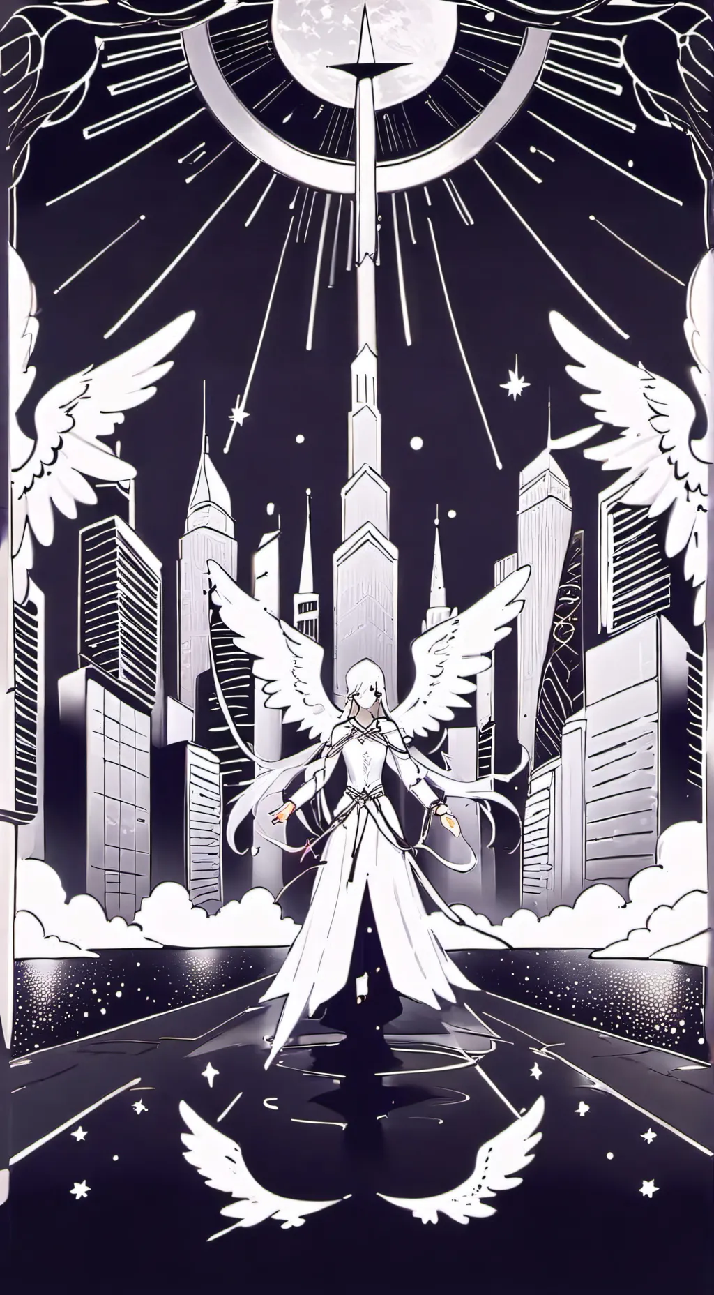 ai character: Fpe x Heaven background
