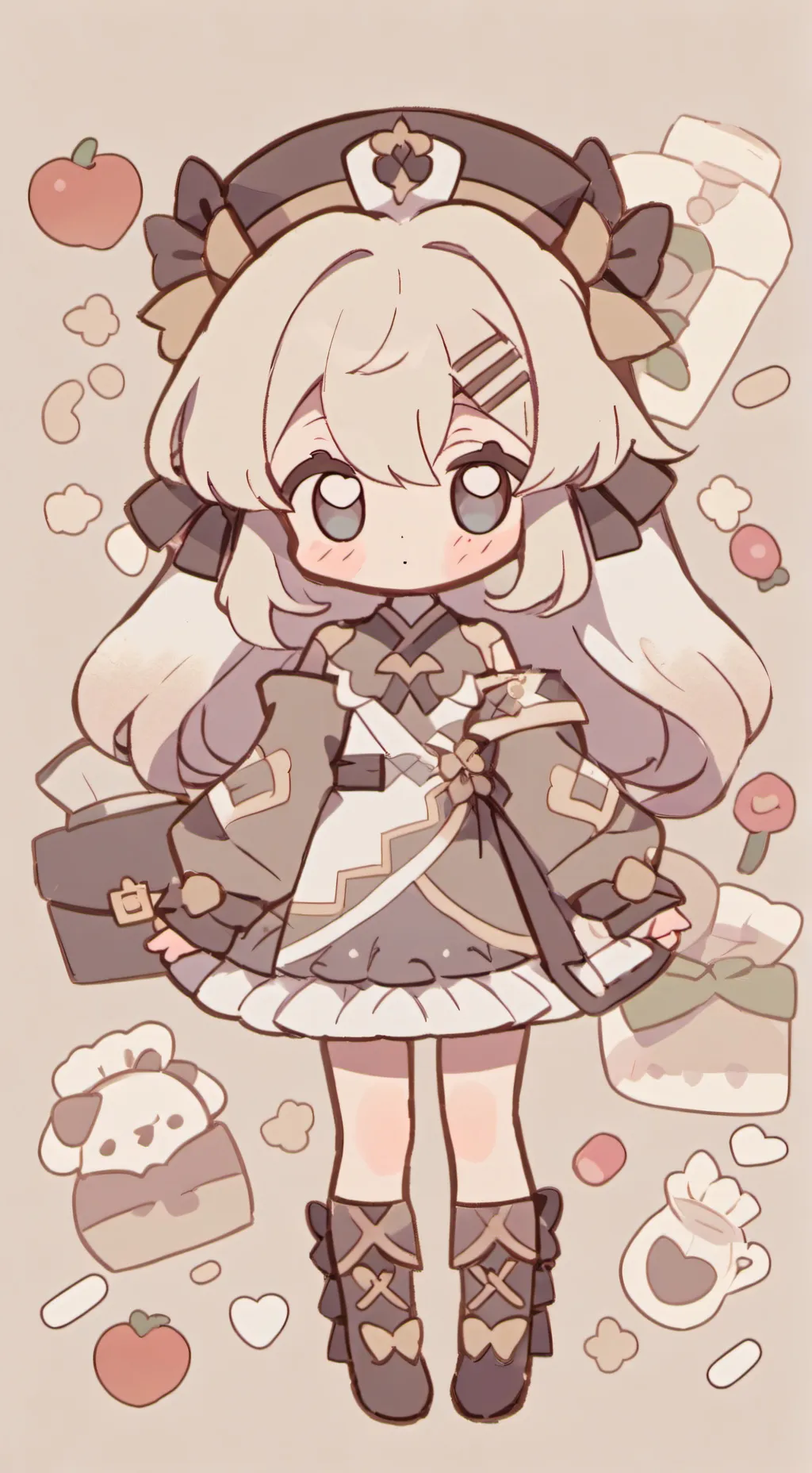 ai character: Coffee girl background