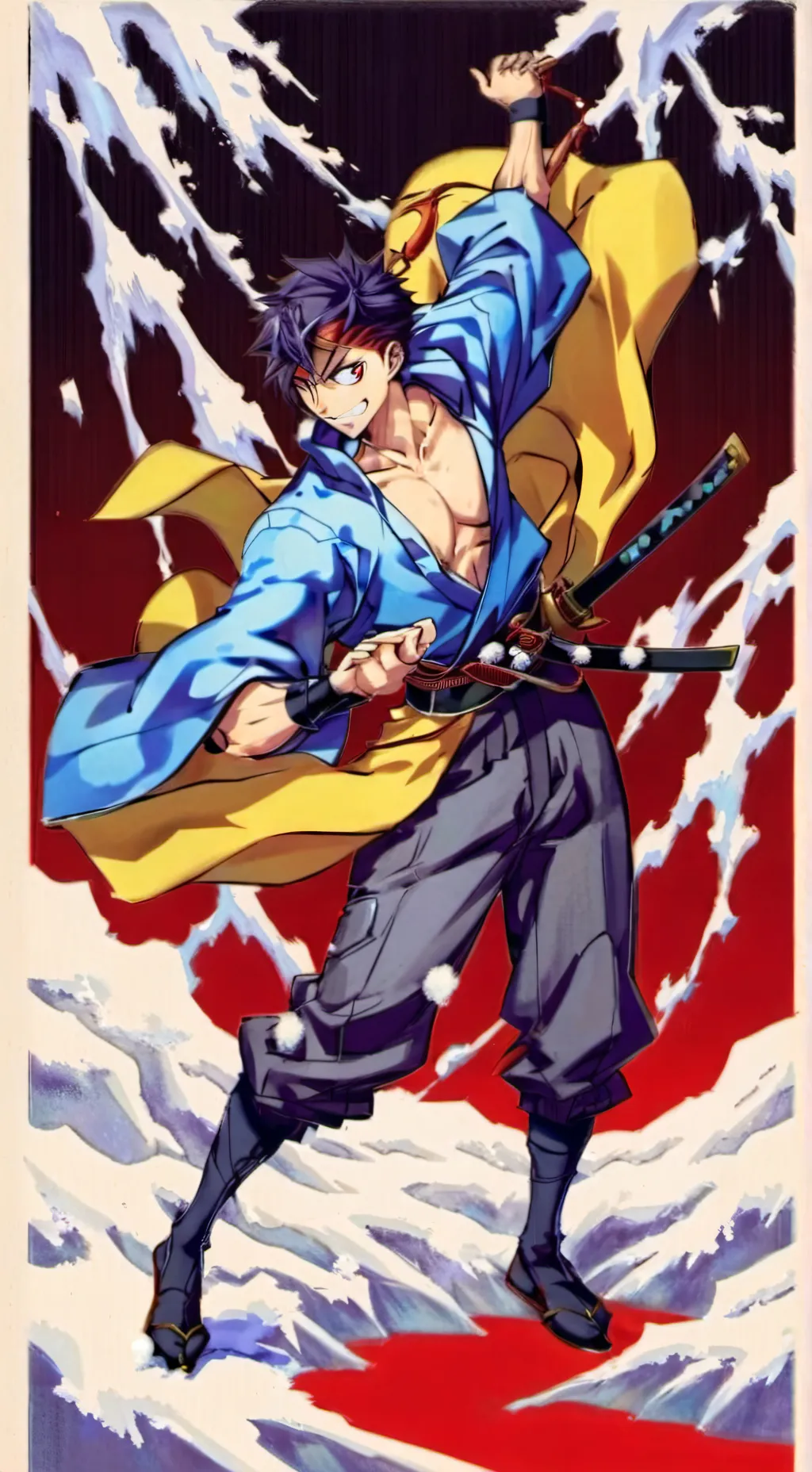 ai character: Anime world background