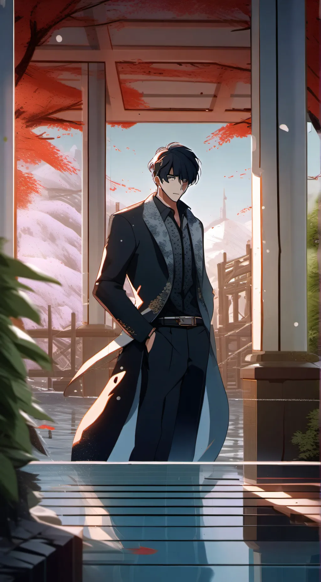 ai character: Sung jin woo background