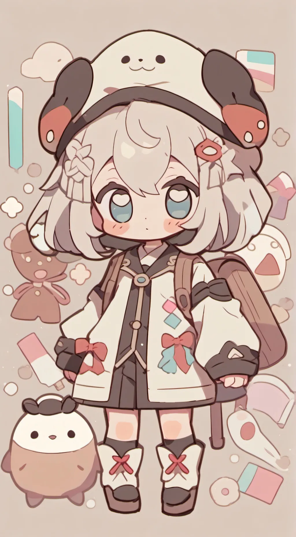 ai character: ⚫🔴Squid game🔴⚫ background