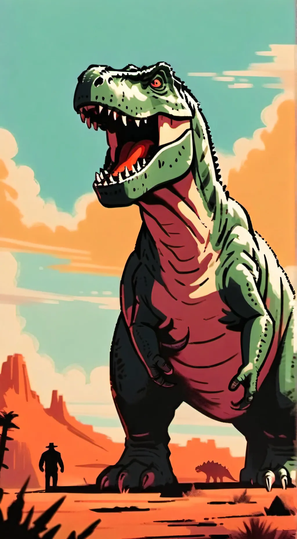 ai character: rexy background
