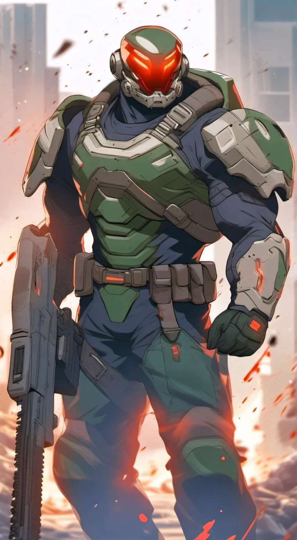 ai character: Doomslayer background