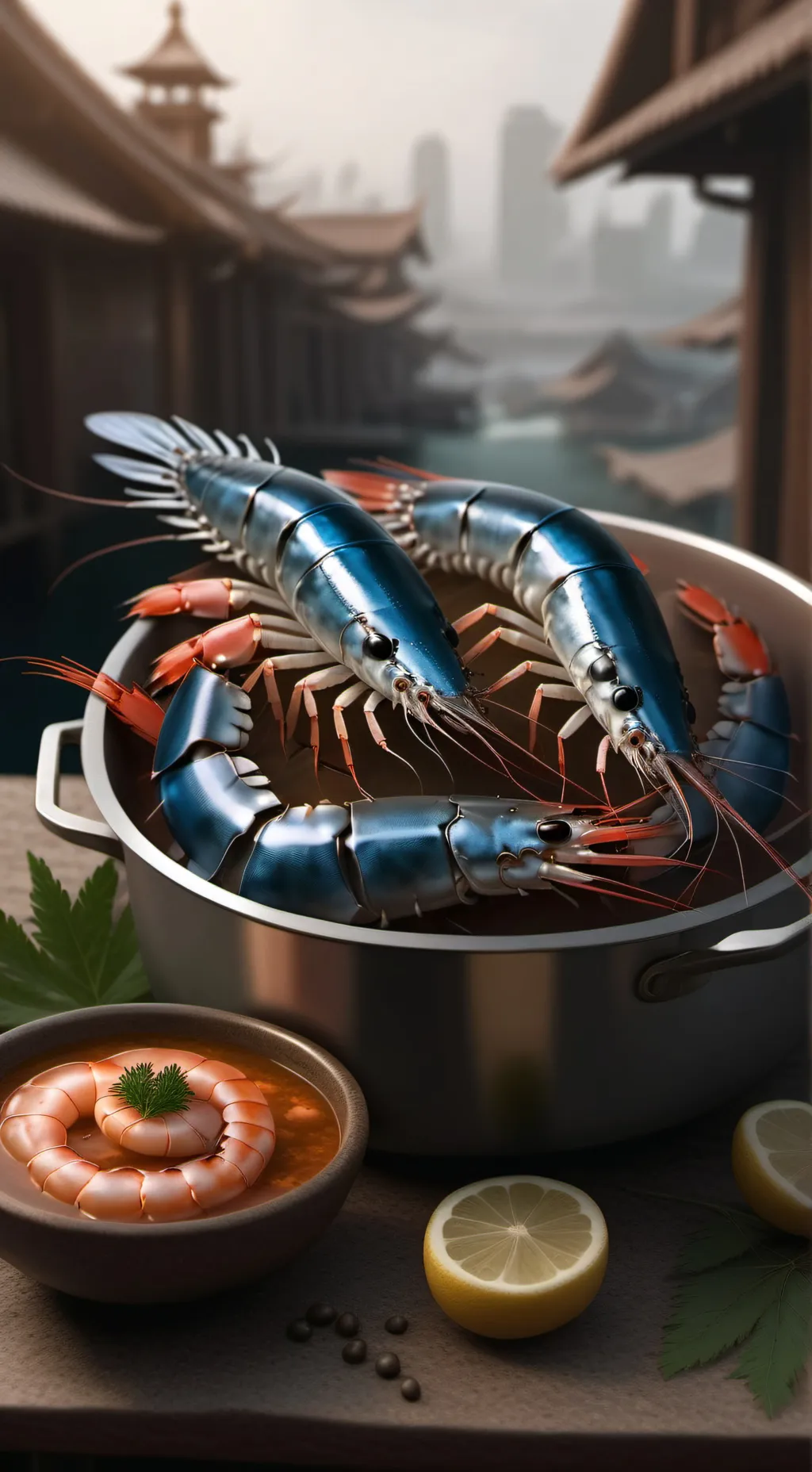 ai character: rotting shrimpo background