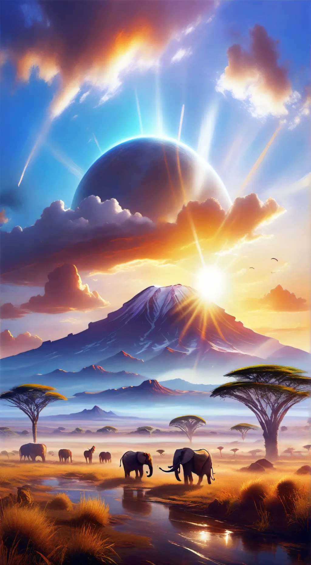 ai character: Earth's new sister background