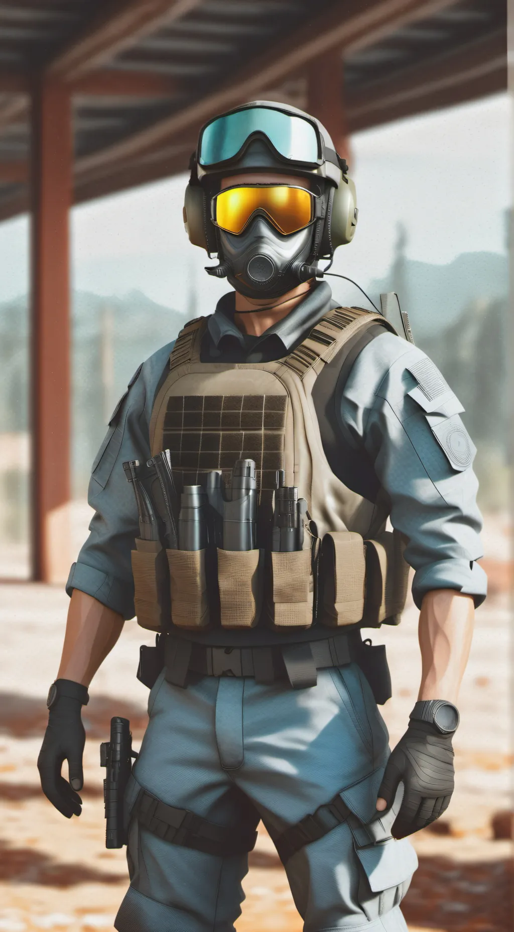 ai character: Soldier (Shotgun) background