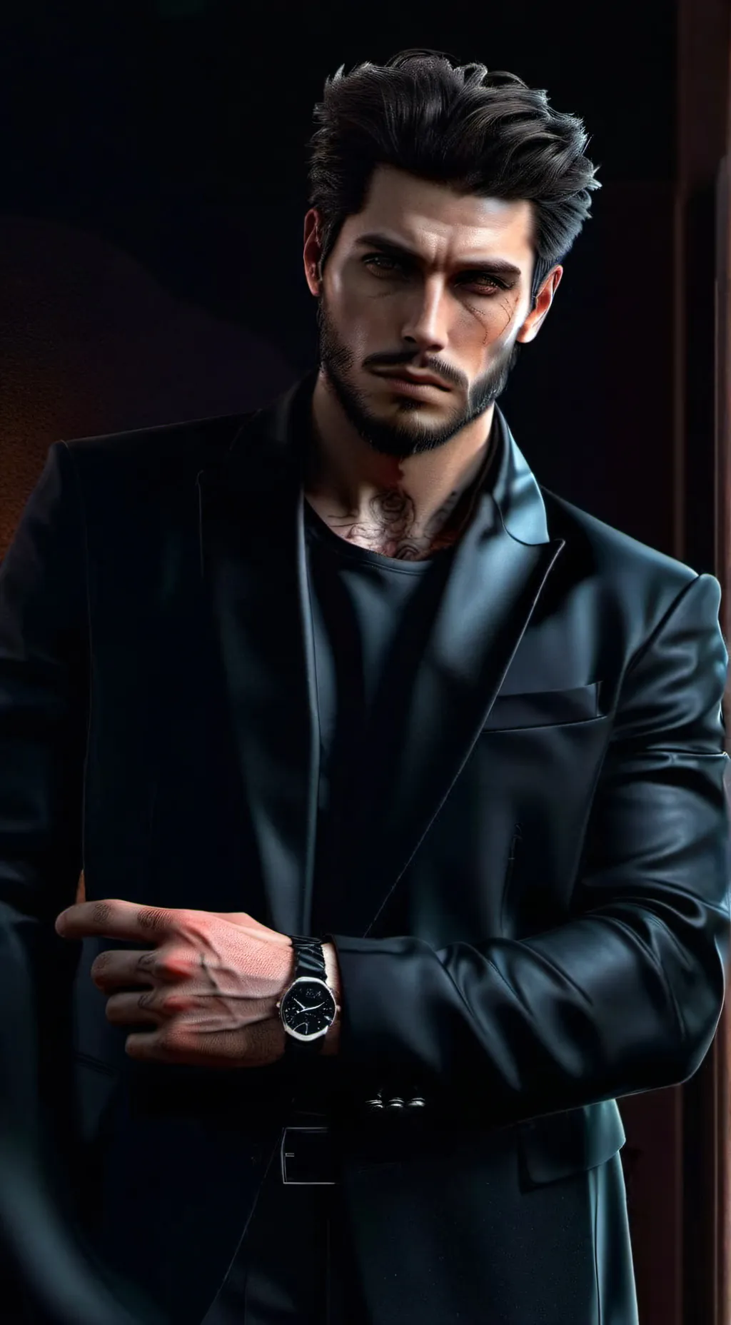 ai character: Aiden Blackwood background