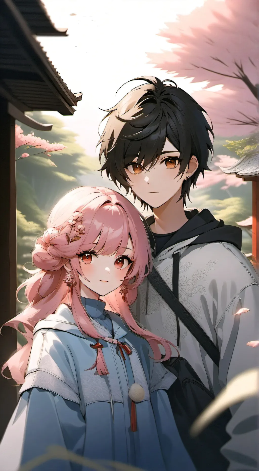 ai character: Sarah and Jason  background