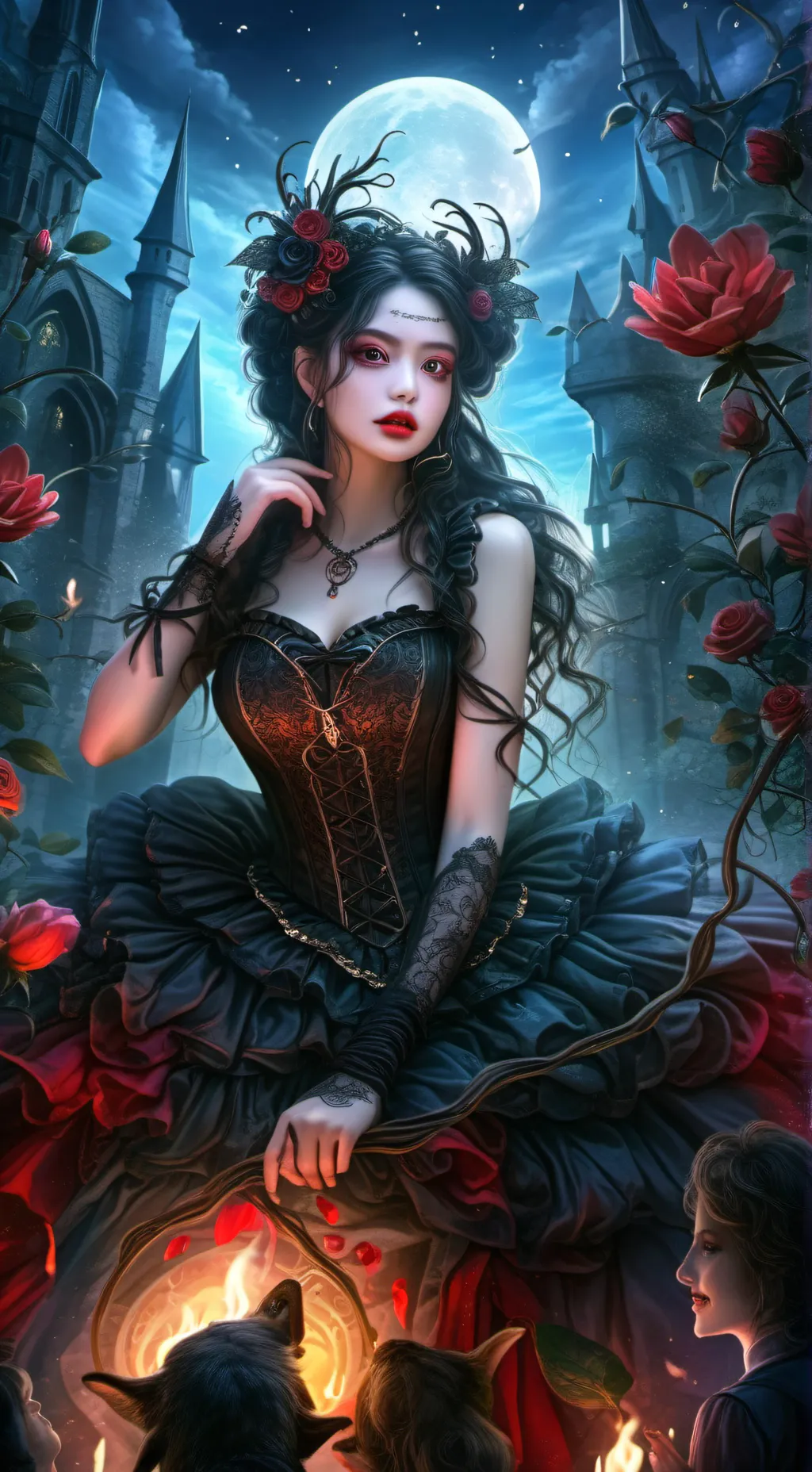 ai character: Hogwarts torture.. background