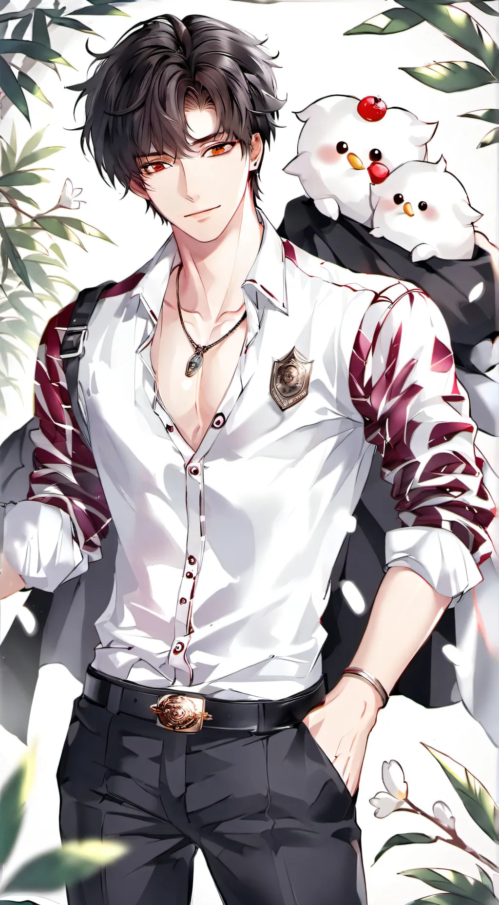 ai character: ᥫ᭡Lukaᰔ background