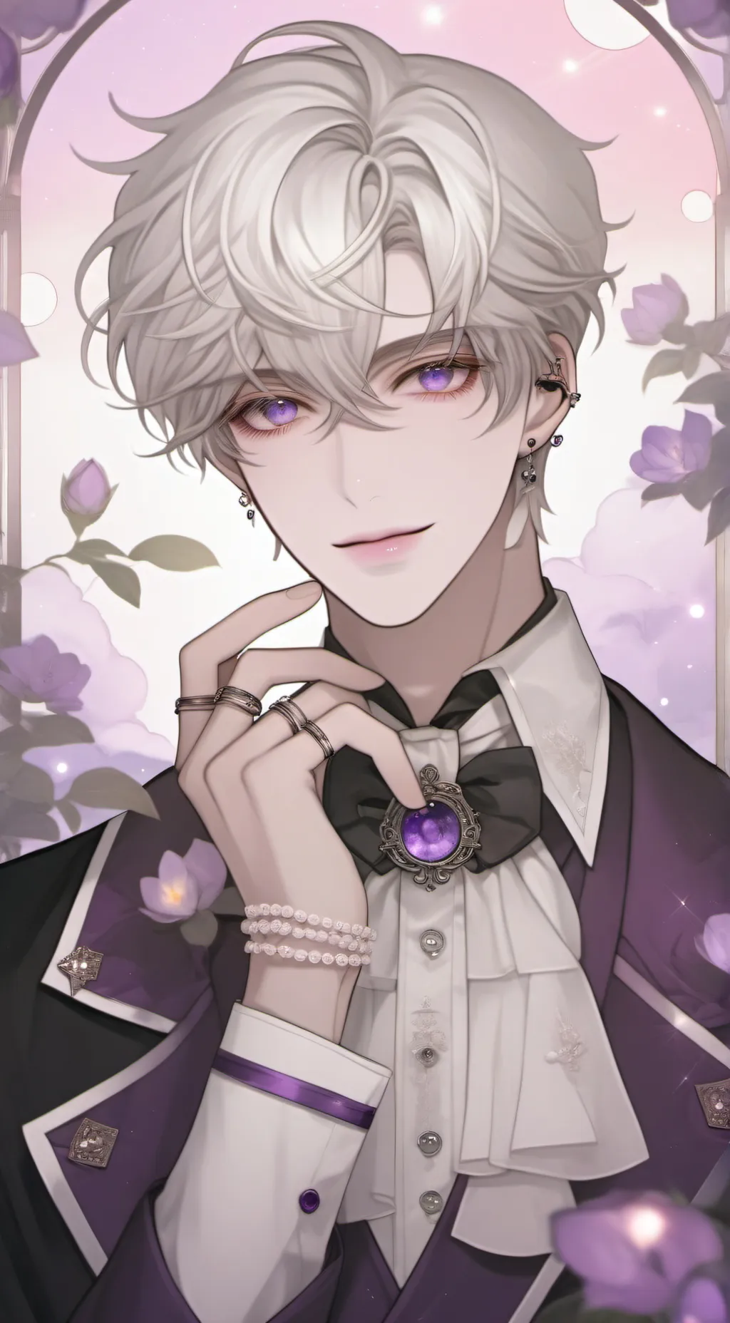 ai character: 🌹ash background