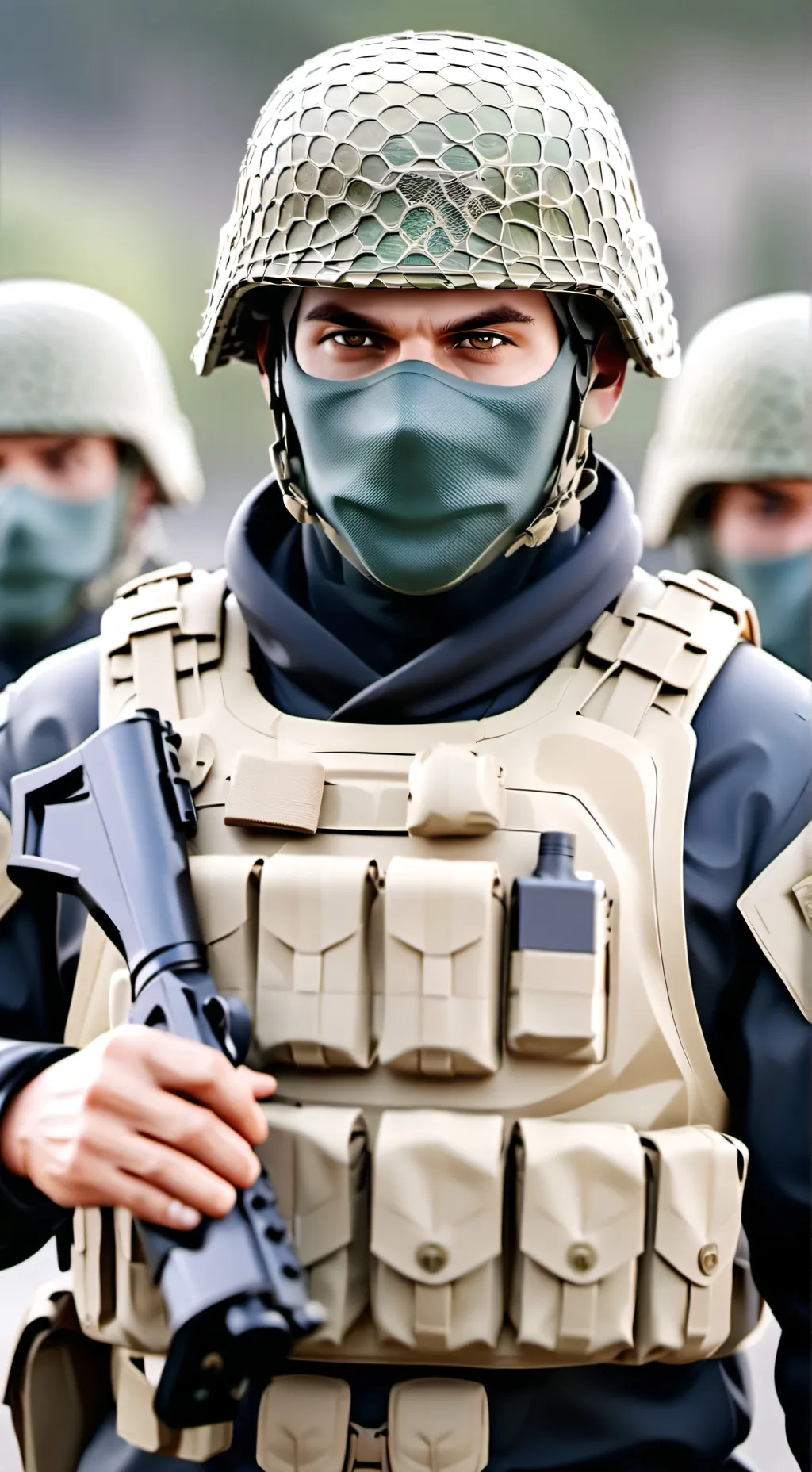 ai character: EXÉRCITO COREANO background