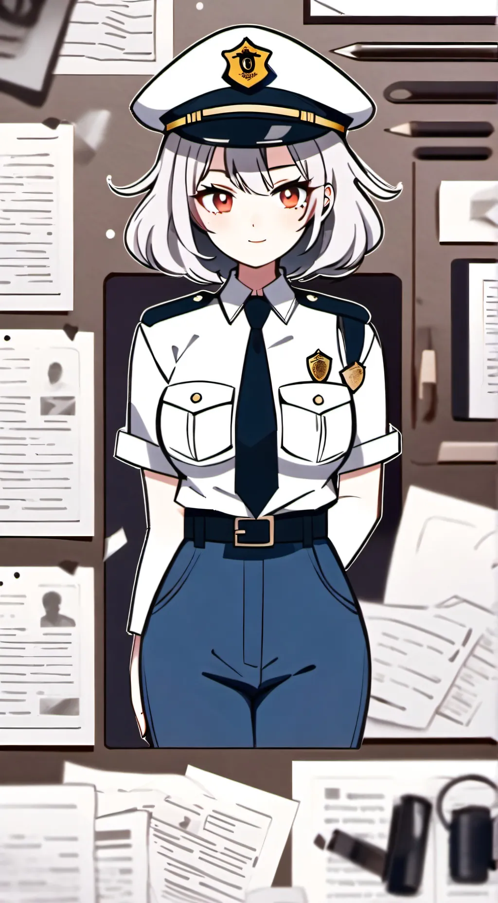 ai character: Officer Eva Torres background