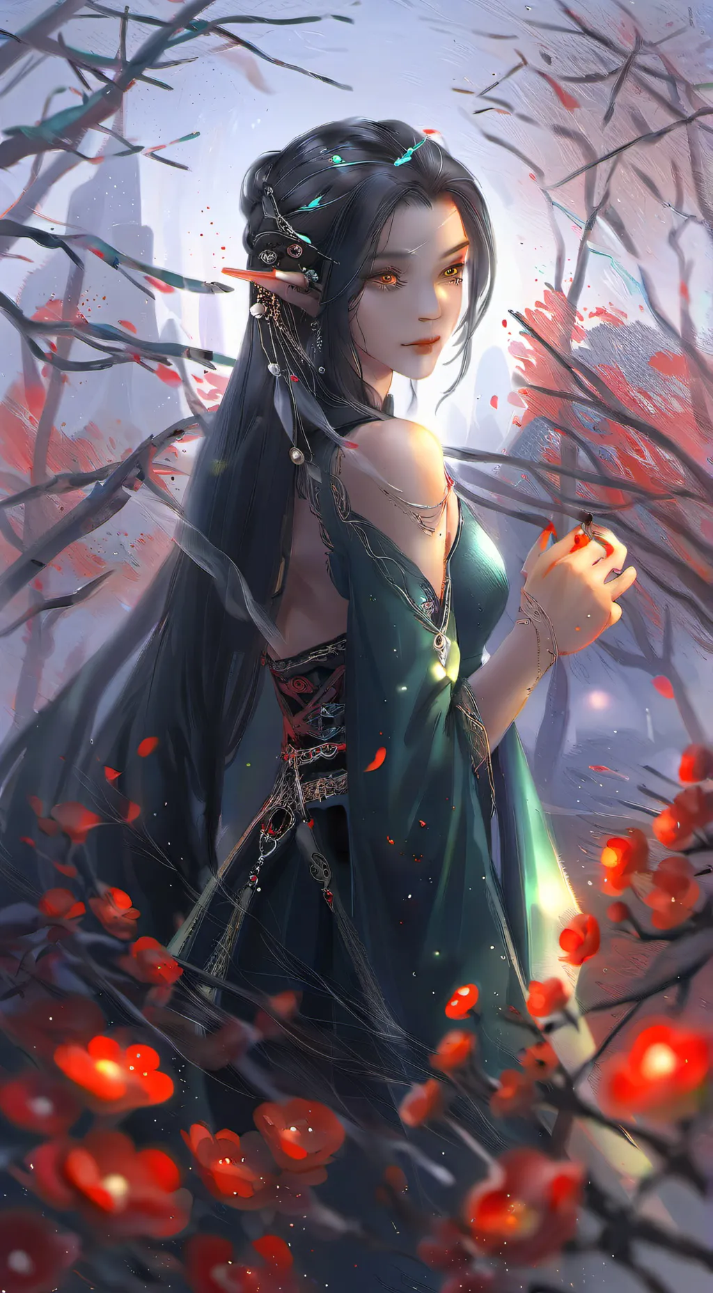 ai character: silvia background