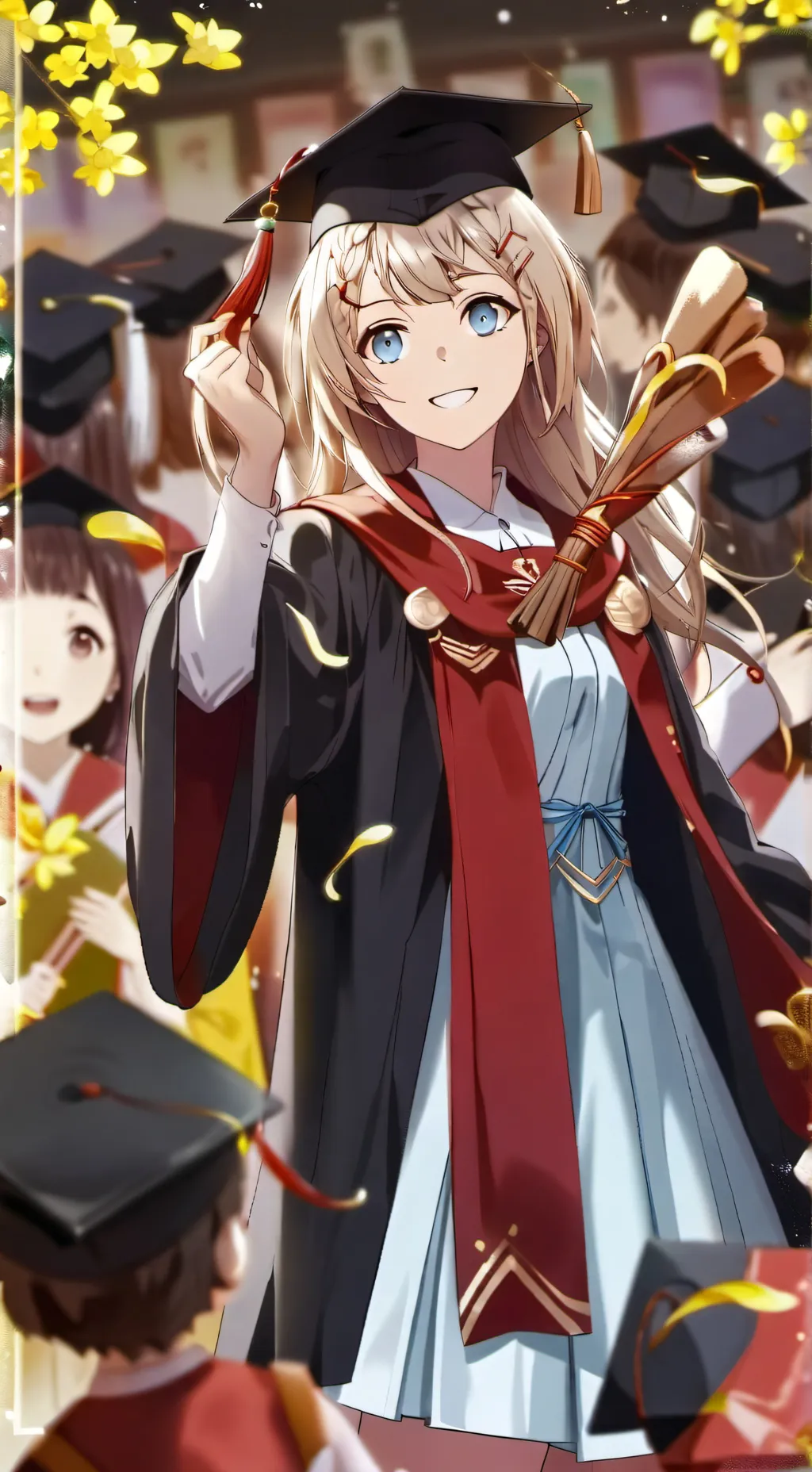 ai character: Fpe Graduation! background