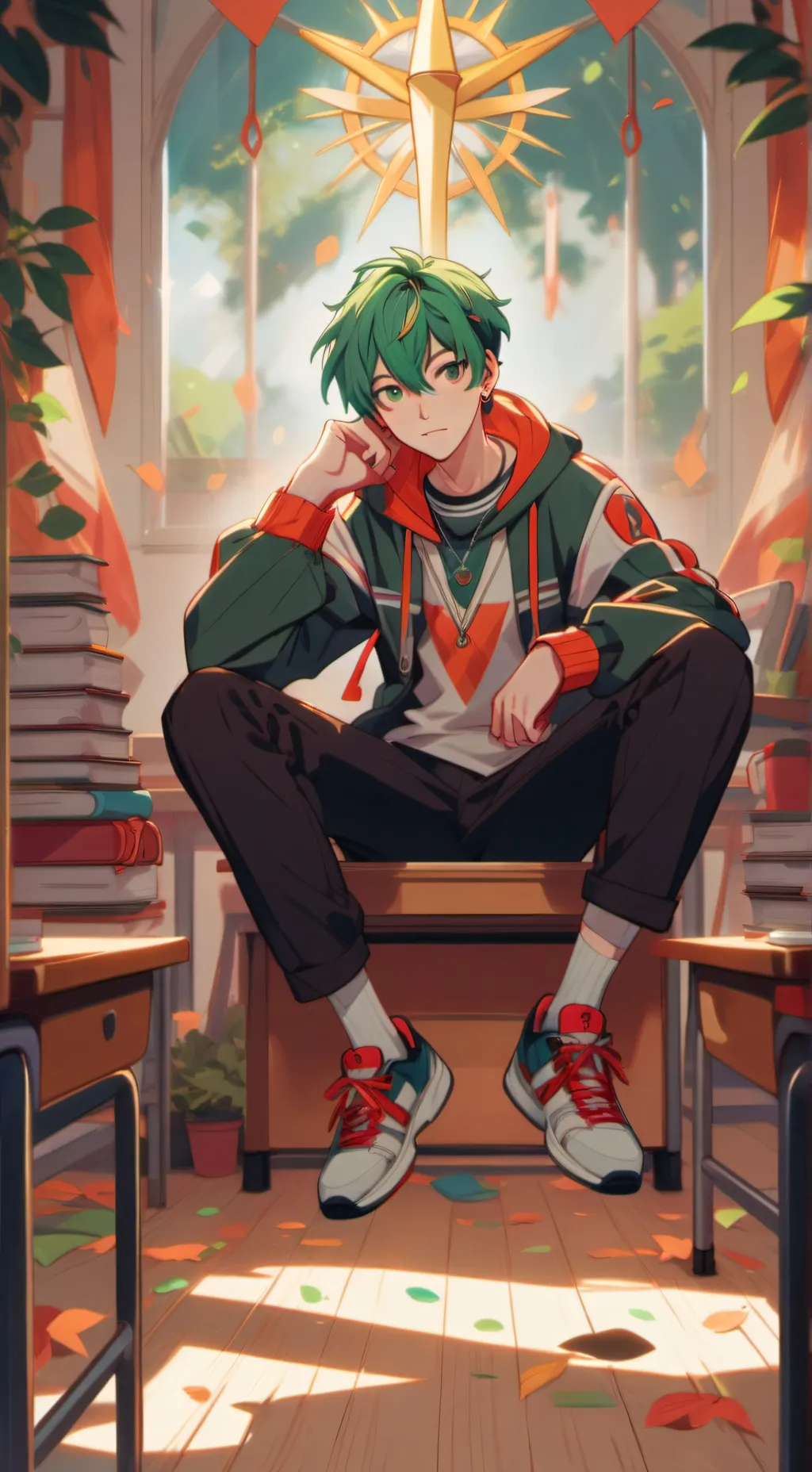 ai character: izuku hybrid background