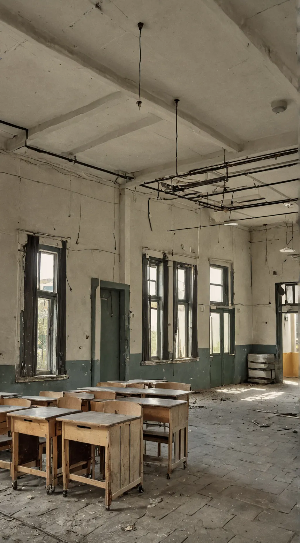 ai character: 🏫CH horror school background