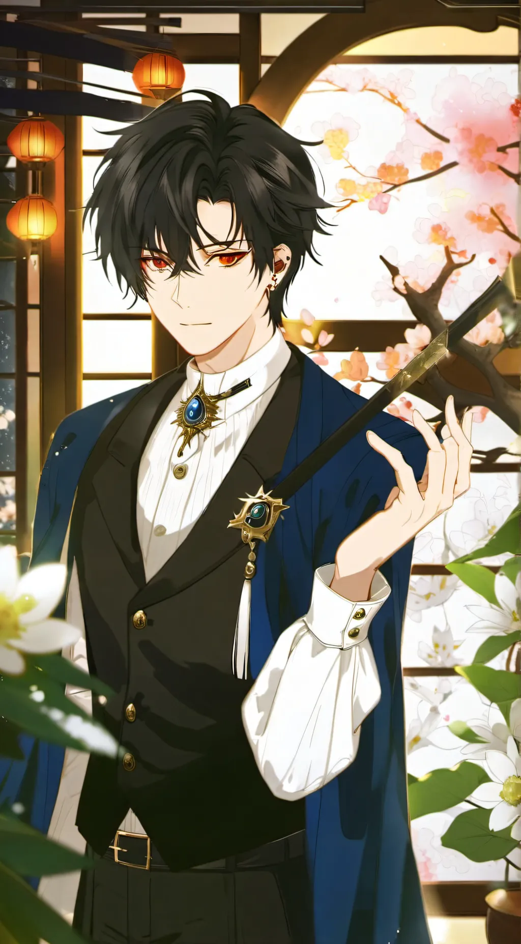 ai character: demon sleier  background