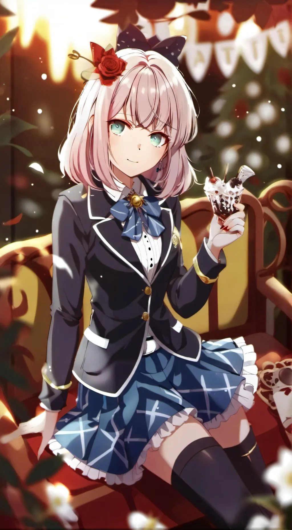 ai character: mina y la respuest background