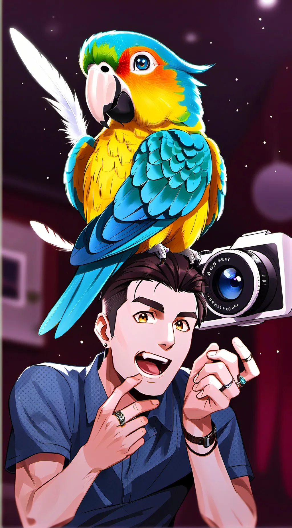 ai character: Byte background