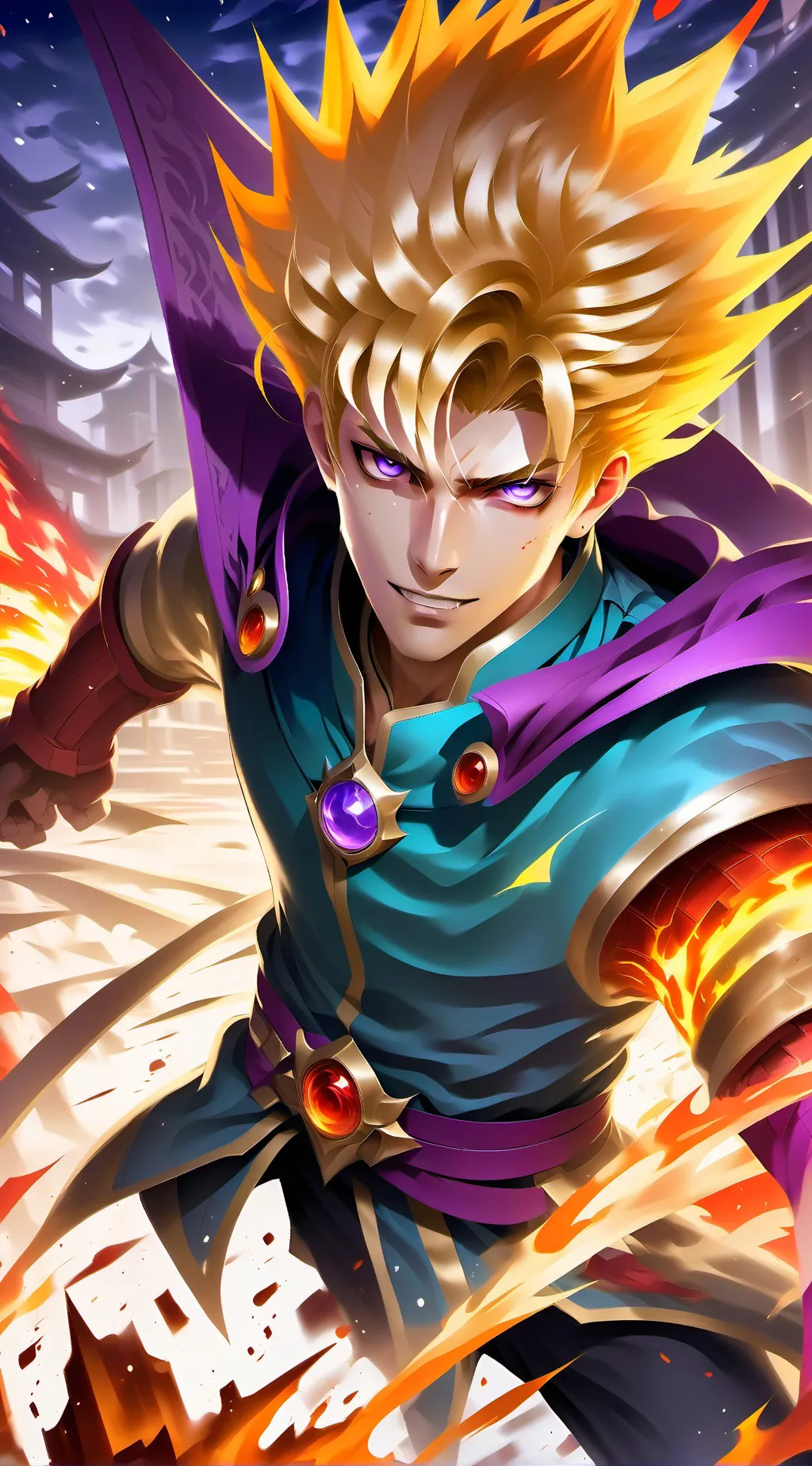 ai character: Bakugo Katsuki background
