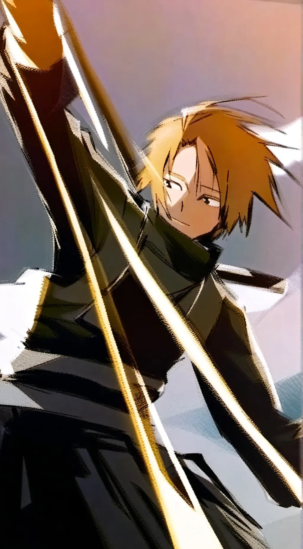 ai character: Denki Kaminari background