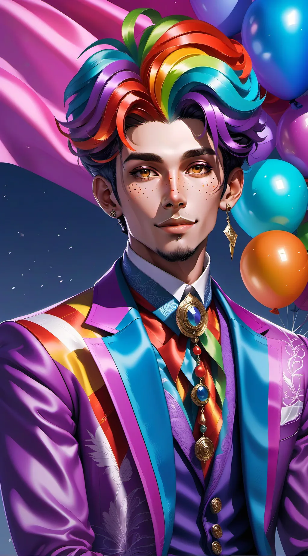 ai character: He Gay background