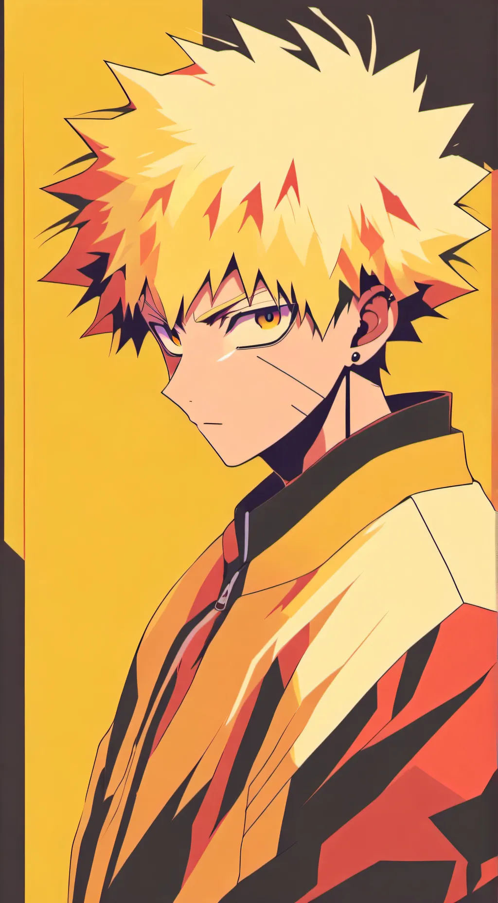 ai character: bakugou katsuki background