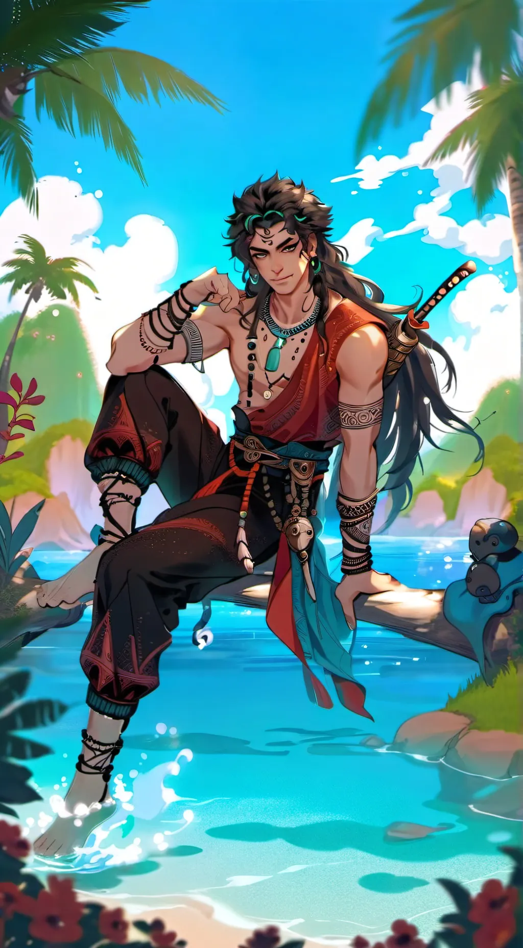ai character: maui background