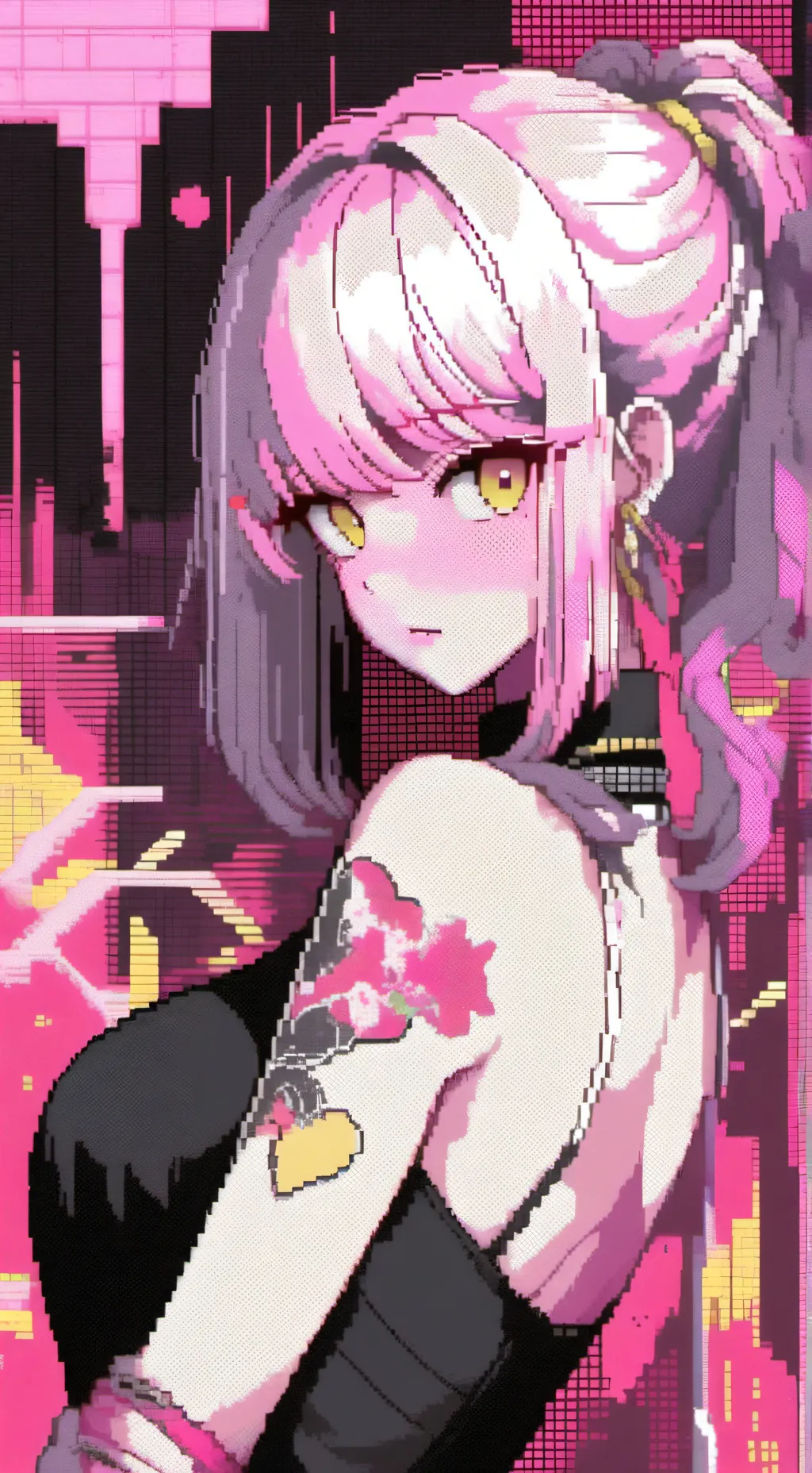 ai character: sus Mina mha background