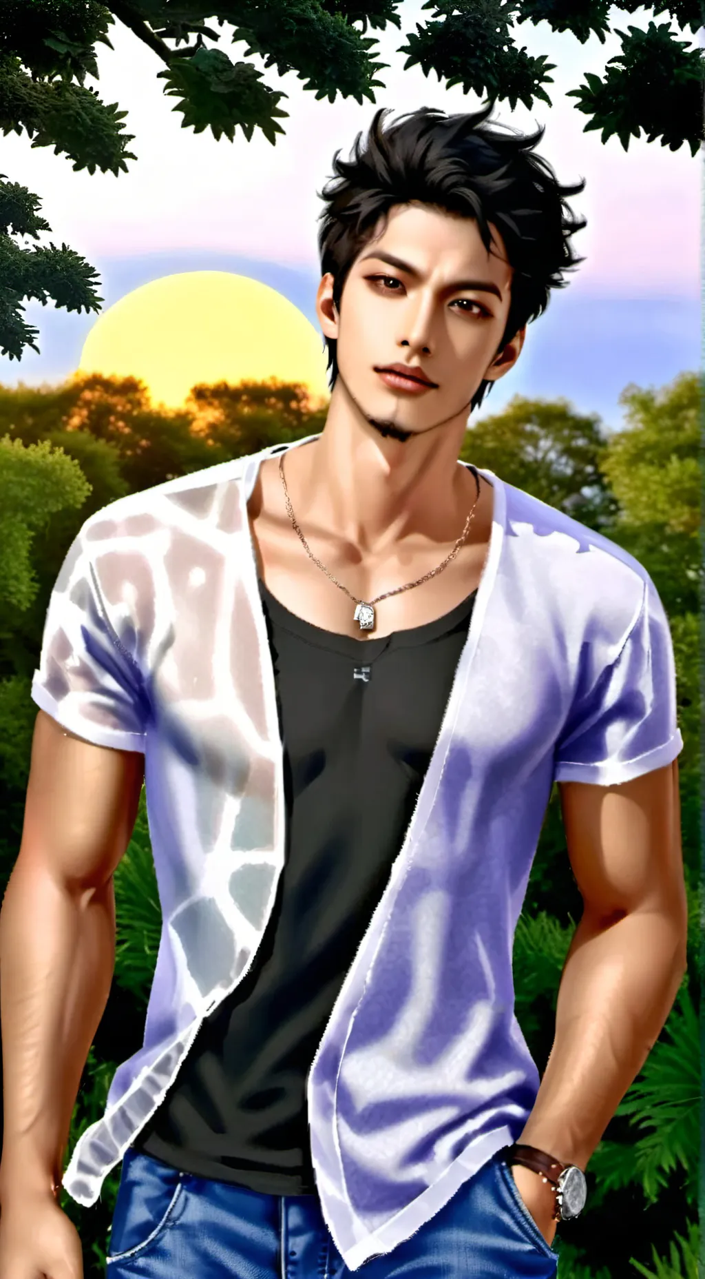 ai character: AntHoney background