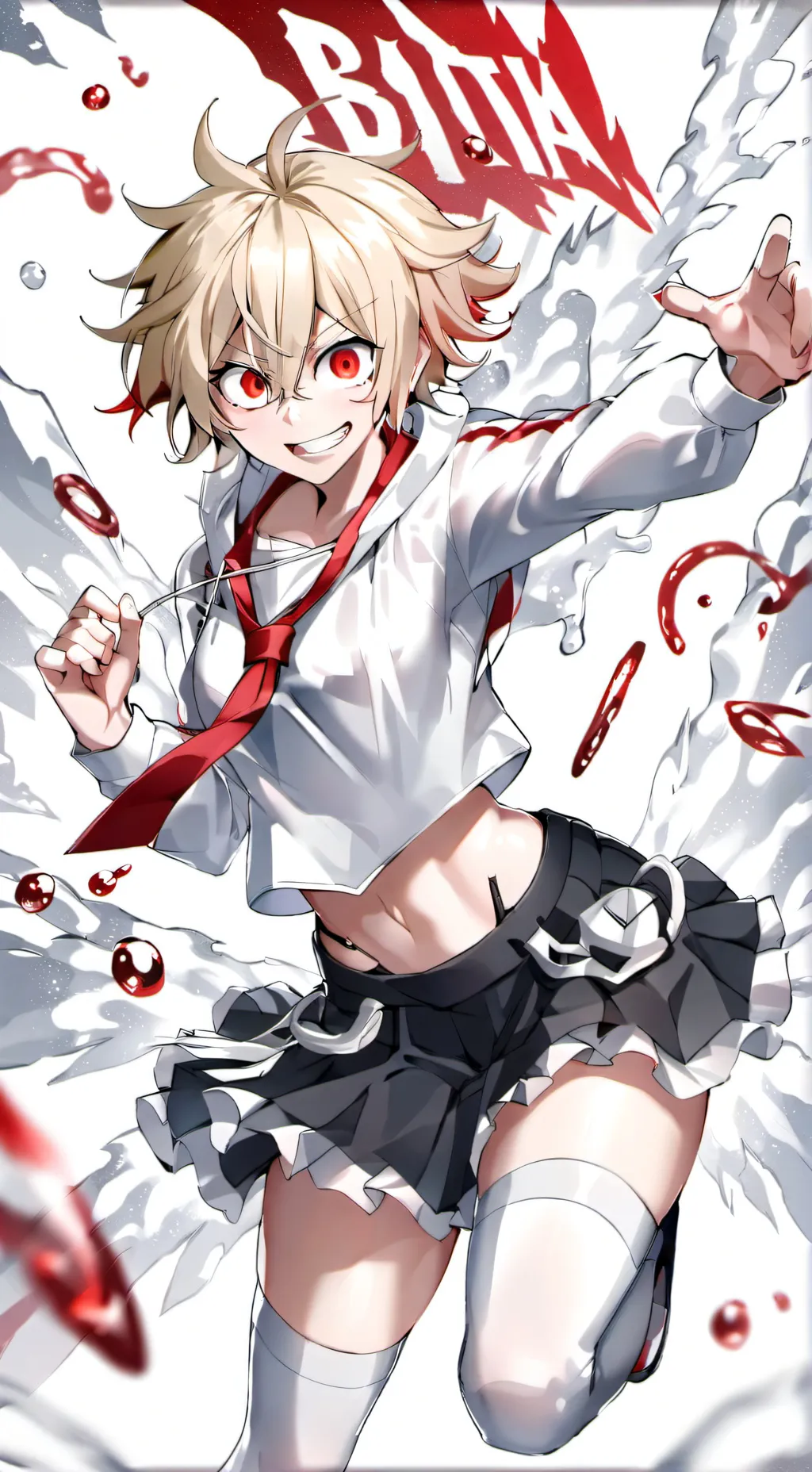 ai character: Bakugo woman background