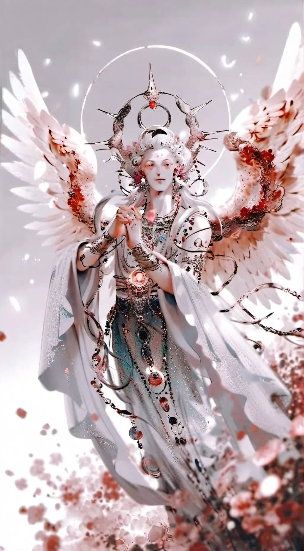 ai character: seraphim angel background