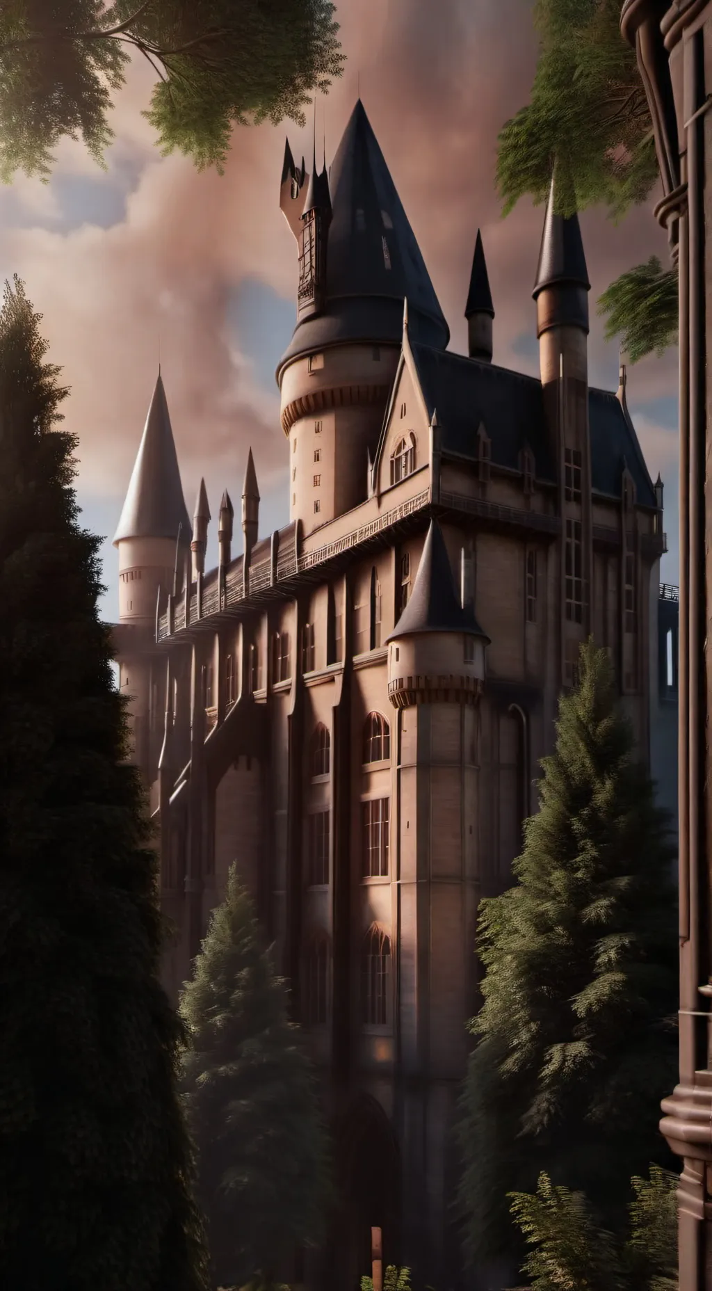 ai character: Hogwarts party! background